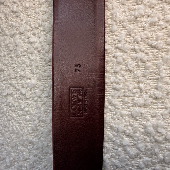 Loewe Deep Brown/Burgundy Leather Belt - Picture 7 of 11